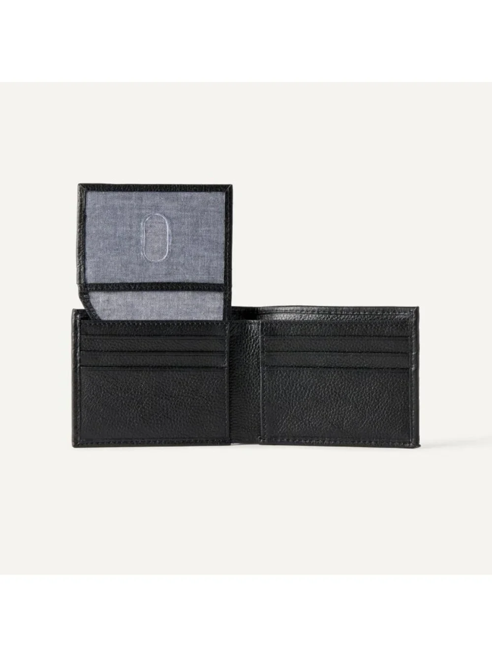 Men's Pebbled Full Grain Leather Bifold Wallet - Stylish, Durable & Functional